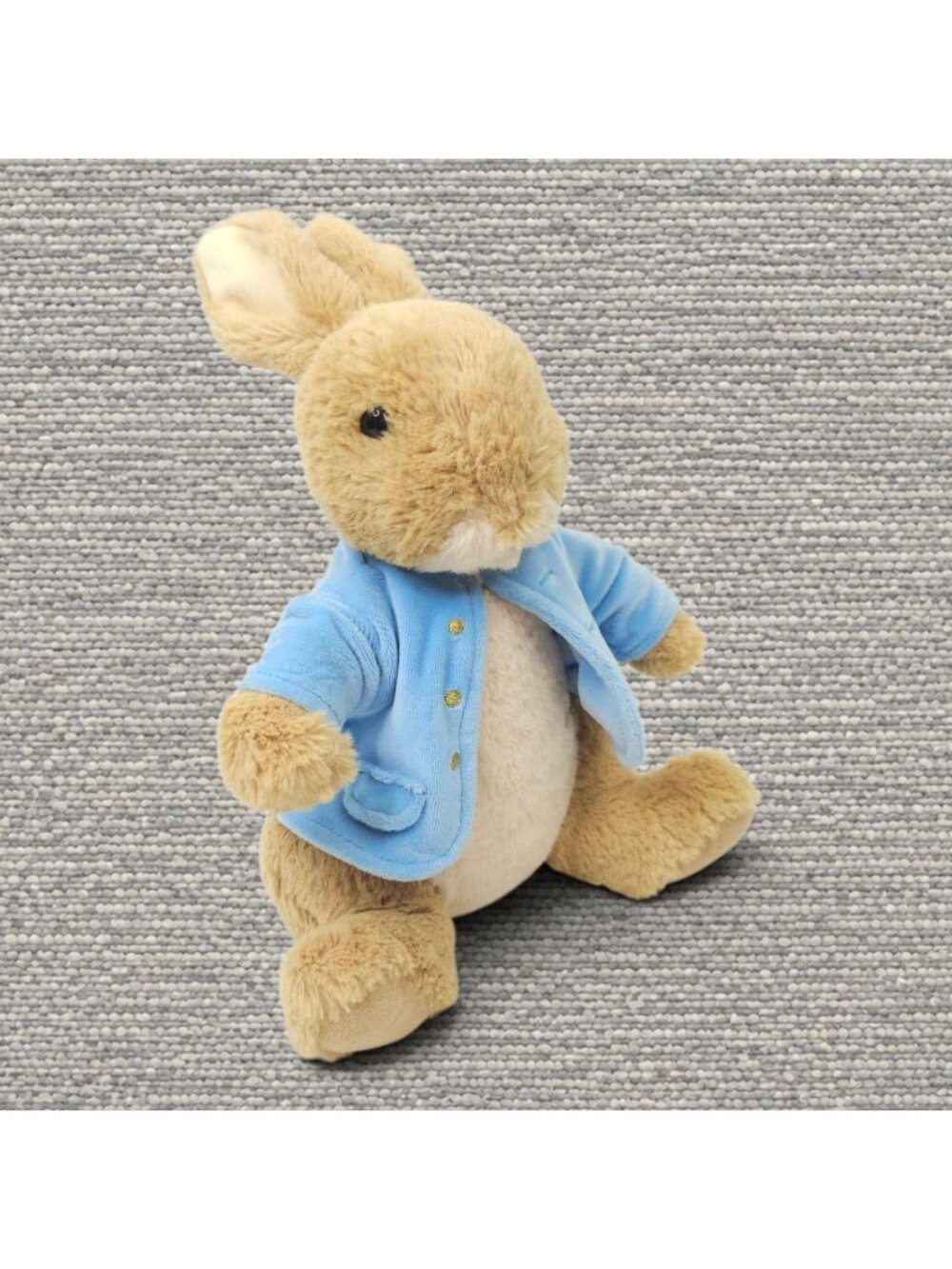 Pottery Barn Kids Peter Rabbit Plush Beatrix Potter Bunny Soft Toy Blue Coat PBK